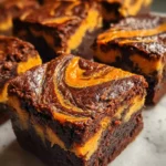 Pumpkin Brownies Recipe Marbled Orange Swirl 1760577347.0680478