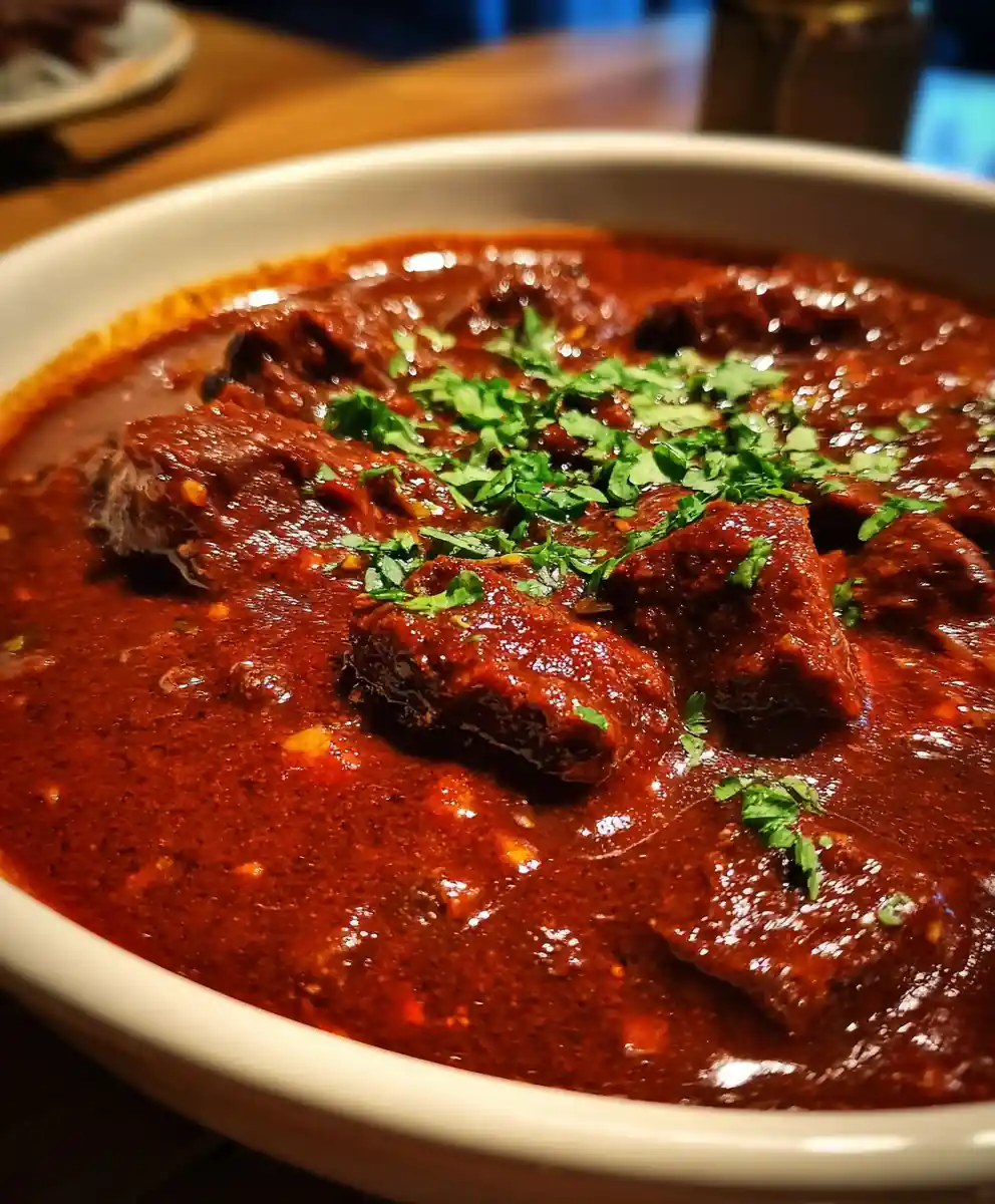 red chili recipe Brick Red Ancho Chunk Chili