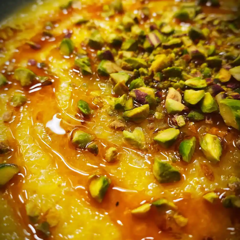 Rice Porridge Recipe Turmeric Honey Swirl With Pistachios 1760371540.7867696