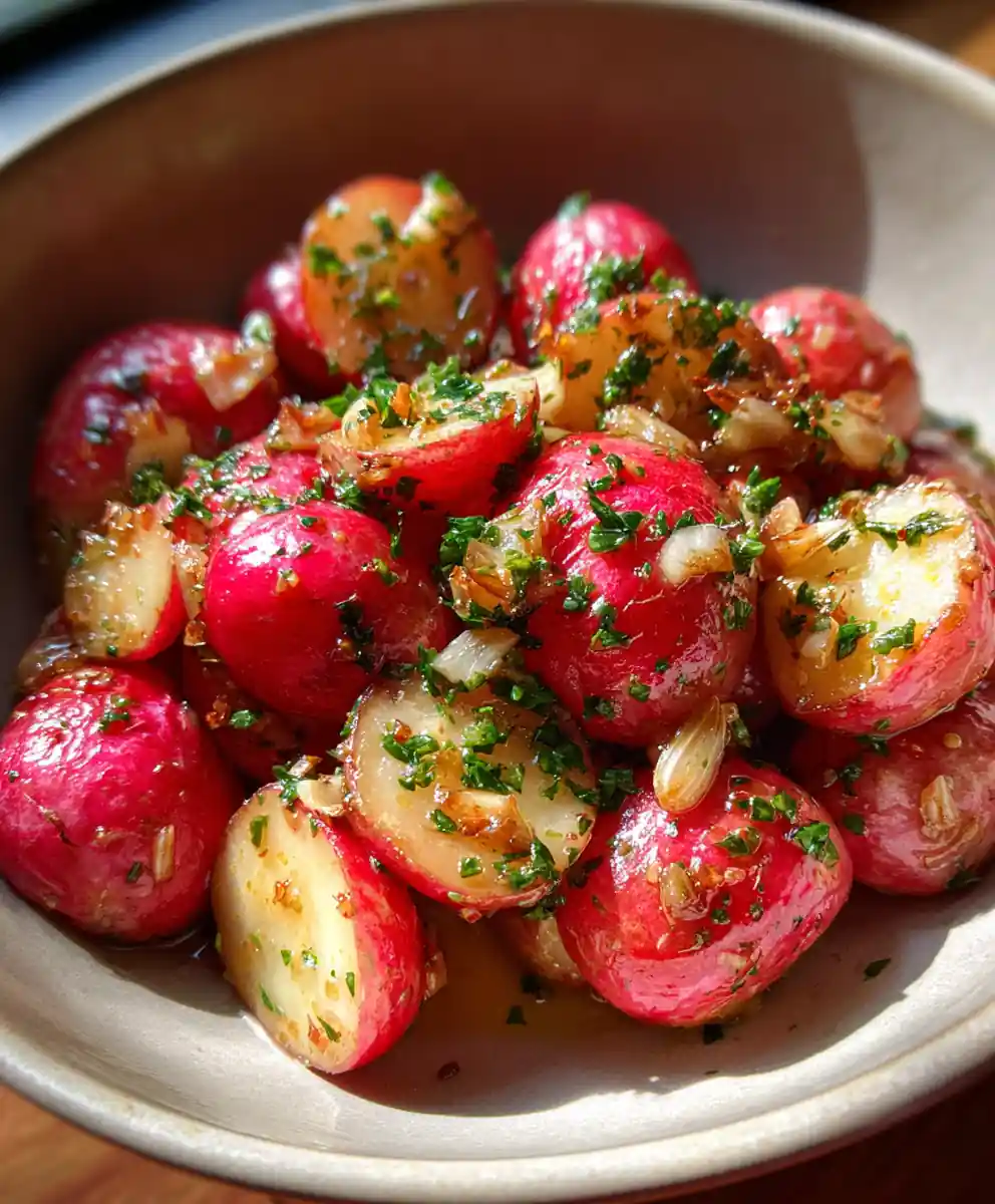 roasted radishes recipe Blushed Garlic Roast