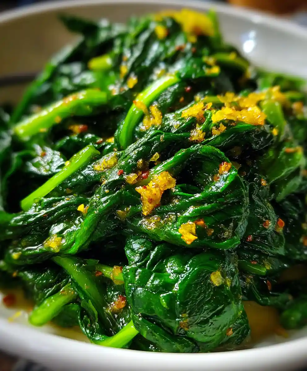 sauteed spinach recipe Garlic Lemon Gloss