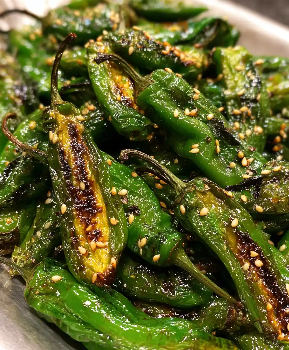 shishito pepper recipe Charred Lime And Sesame Scatter
