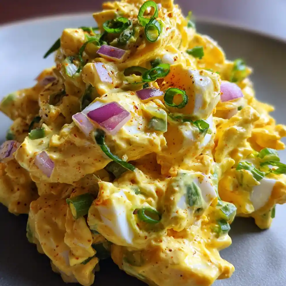 Simple Egg Salad Recipe Turmeric Mustard Gold 1760718345.6103628