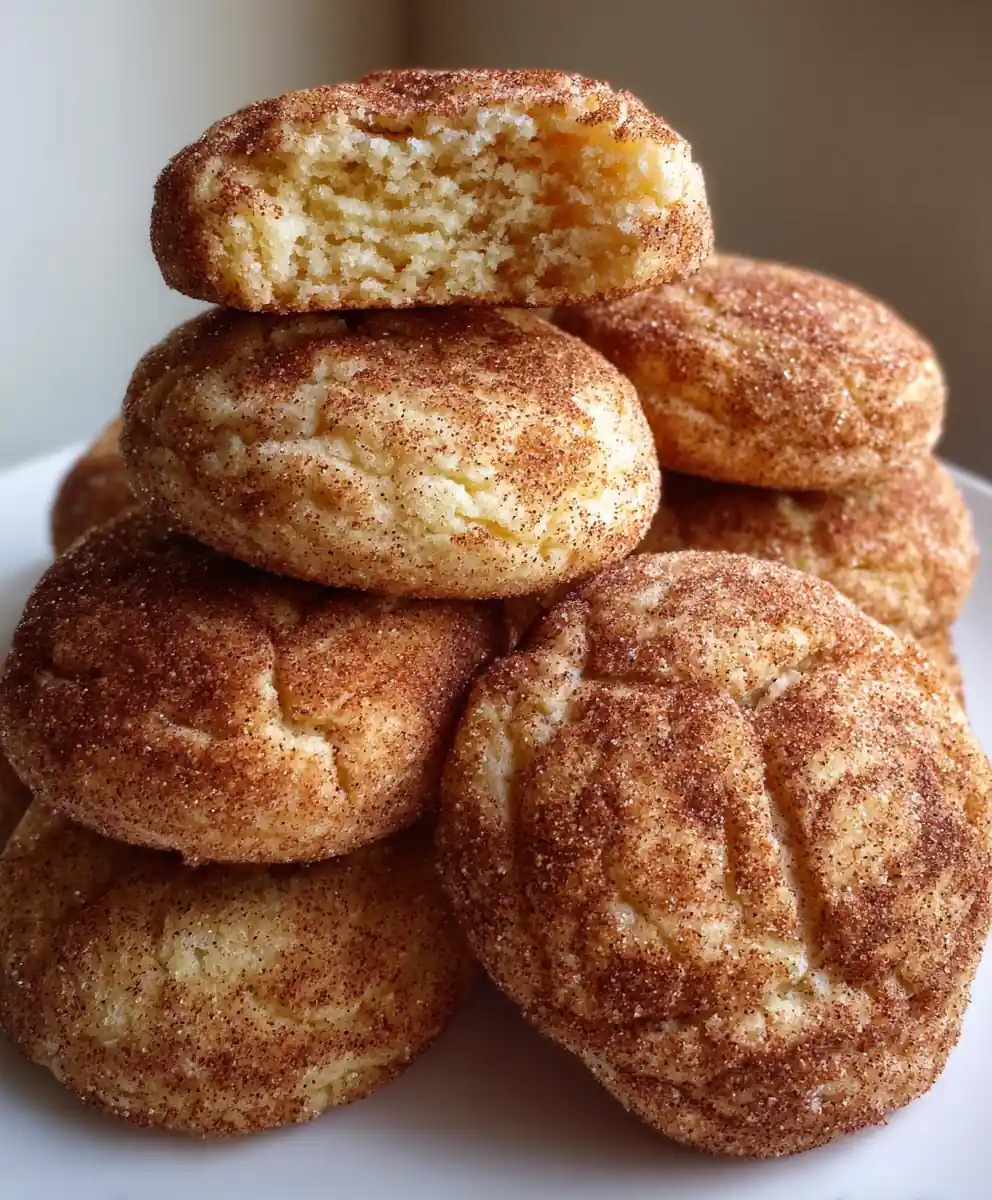 snickerdoodle cookie recipe Cinnamon Sugar Crackle