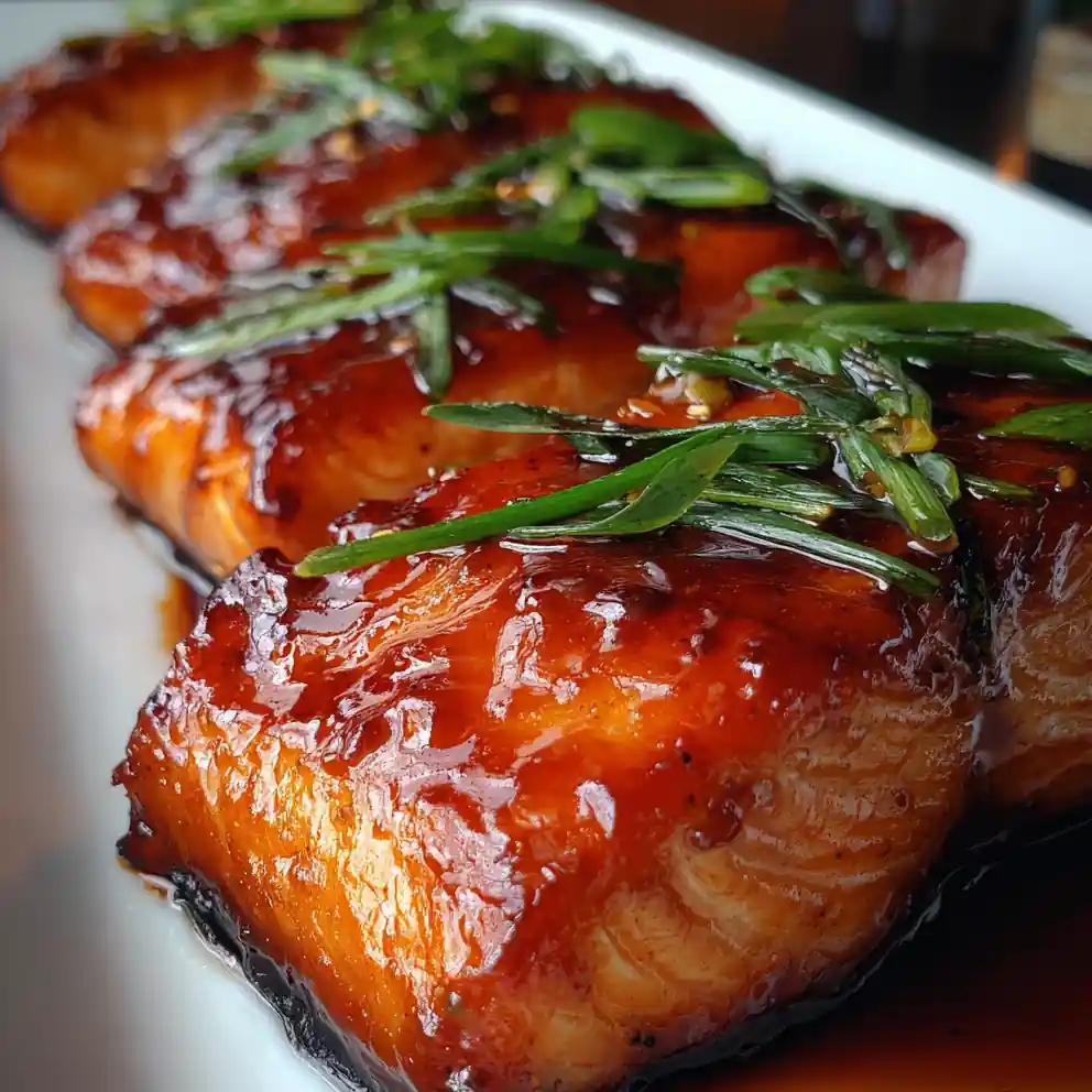 Sockeye Salmon Recipe Maple Chili Lacquer With Scallion Ribbons 1760372397.7322261