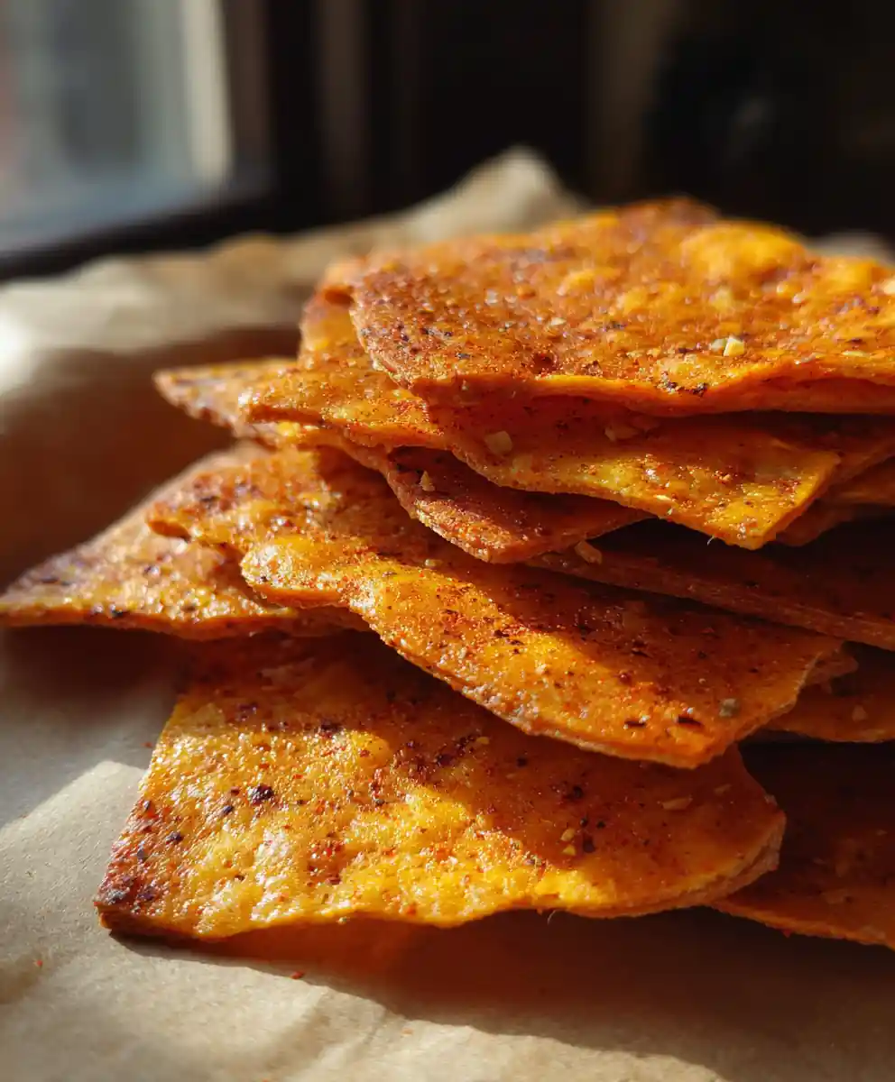 sourdough crackers recipe with Smoked Paprika Dusting