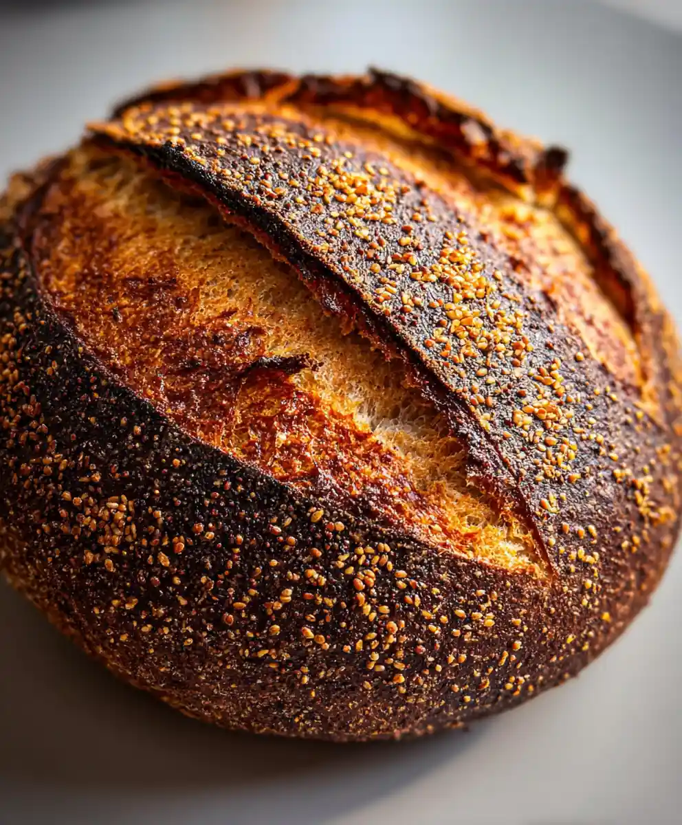 sourdough rye bread recipe Caraway Crust With Cacao Dust