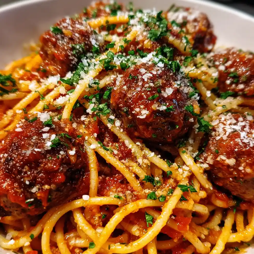 Spaghetti And Meatballs Recipe Pomodoro Red Flood 1760717066.0946252