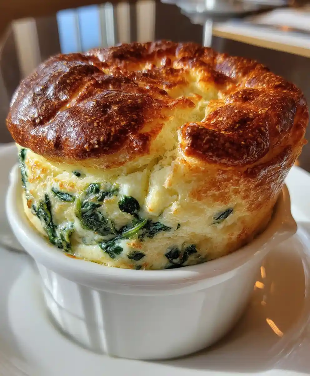 spinach souffle recipe Gruyere Golden Cap
