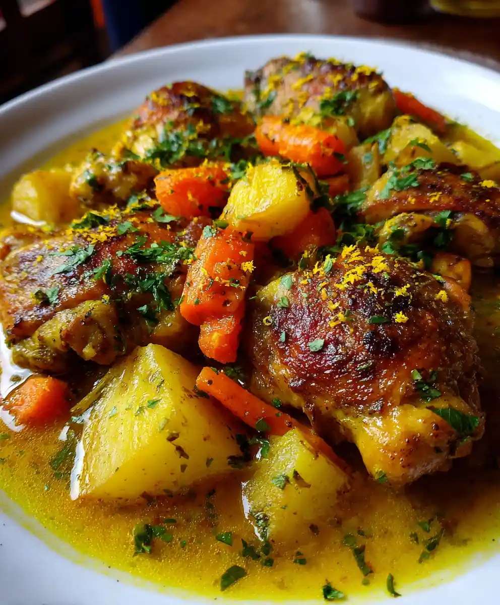 stewed chicken recipe with Golden Turmeric Broth