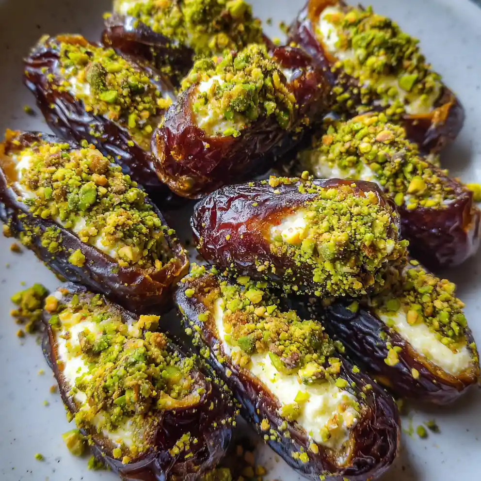 stuffed dates recipe Pistachio Green Crumble