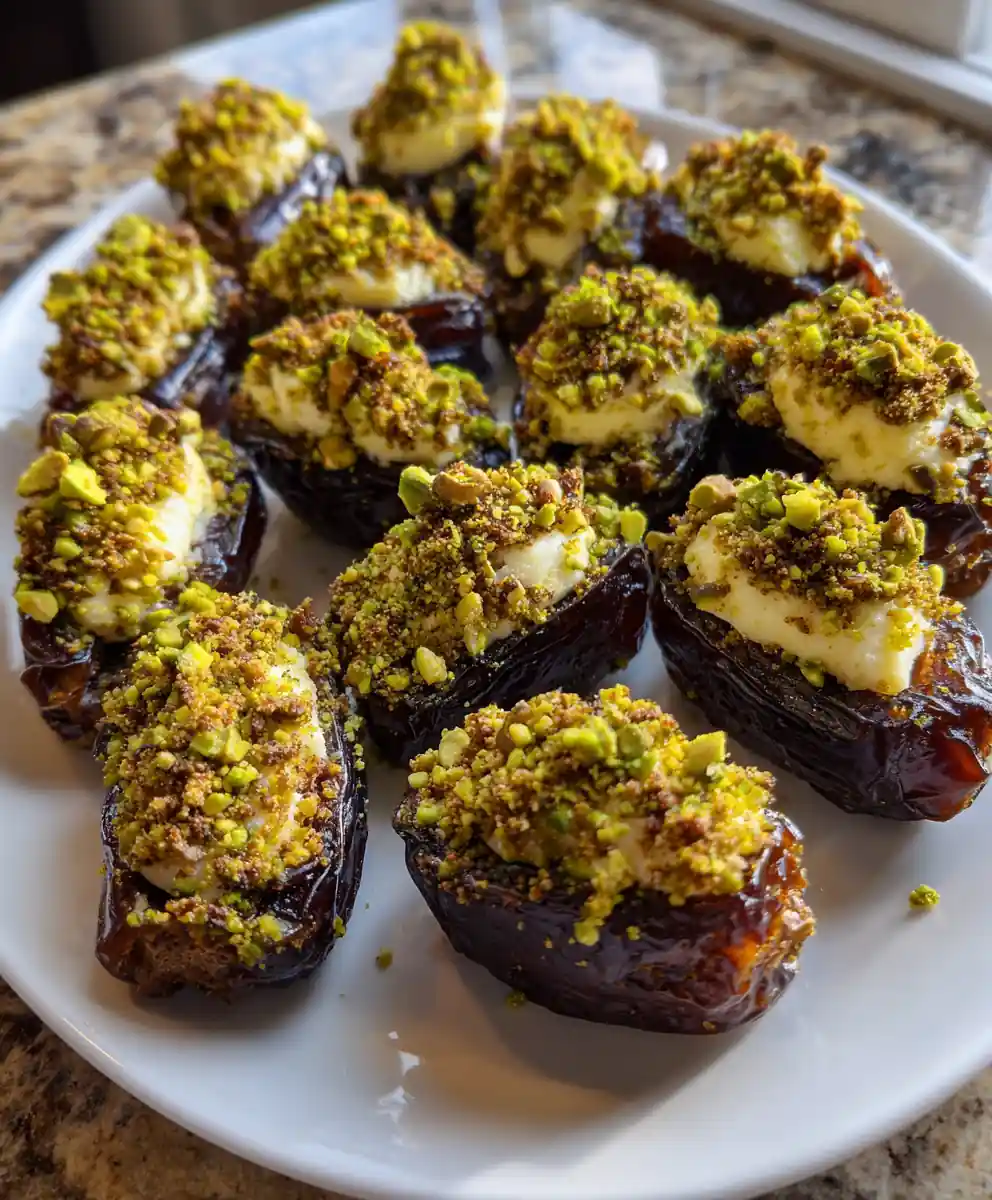 stuffed dates recipe Pistachio Green Crumble