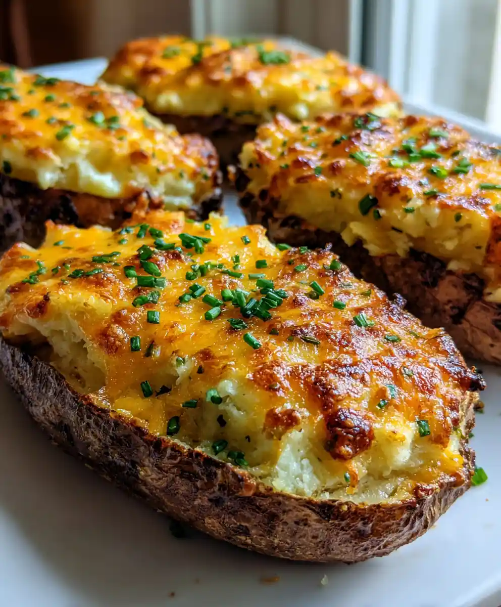 stuffed potatoes recipe Cheddar Chive Melt