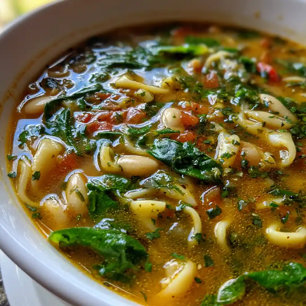 swamp soup recipe with Vivid Green Spinach Swirl