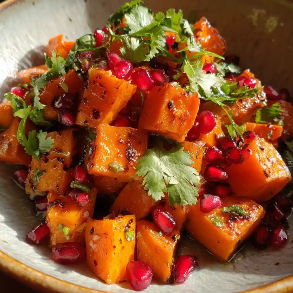 sweet potato salad recipe with Pomegranate Ruby Jewels