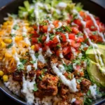 Taco Bowl Recipe Charred Corn Pico And Cilantro Crema 1760371252.9441938