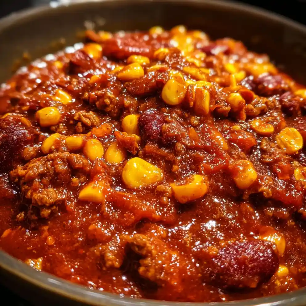 thick chili recipe Charred Corn Red Pot