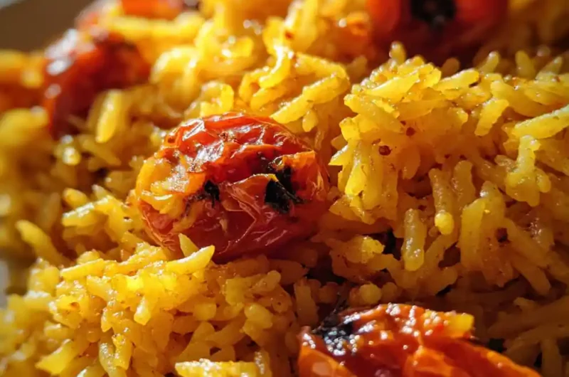 Tomato Rice Recipe Saffron Stained Pilaf With Charred Tomatoes 1761404966.7583385