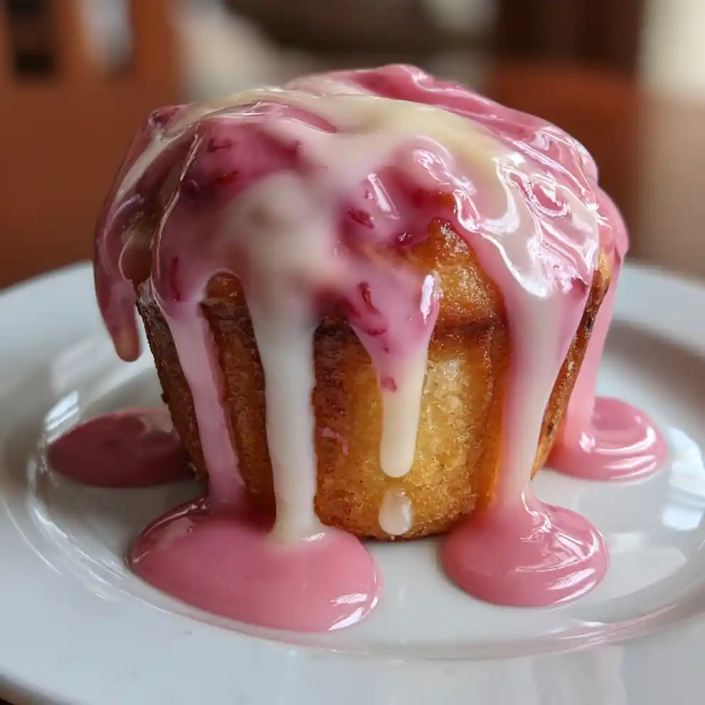 vanilla glaze recipe Pink Hibiscus Drizzle