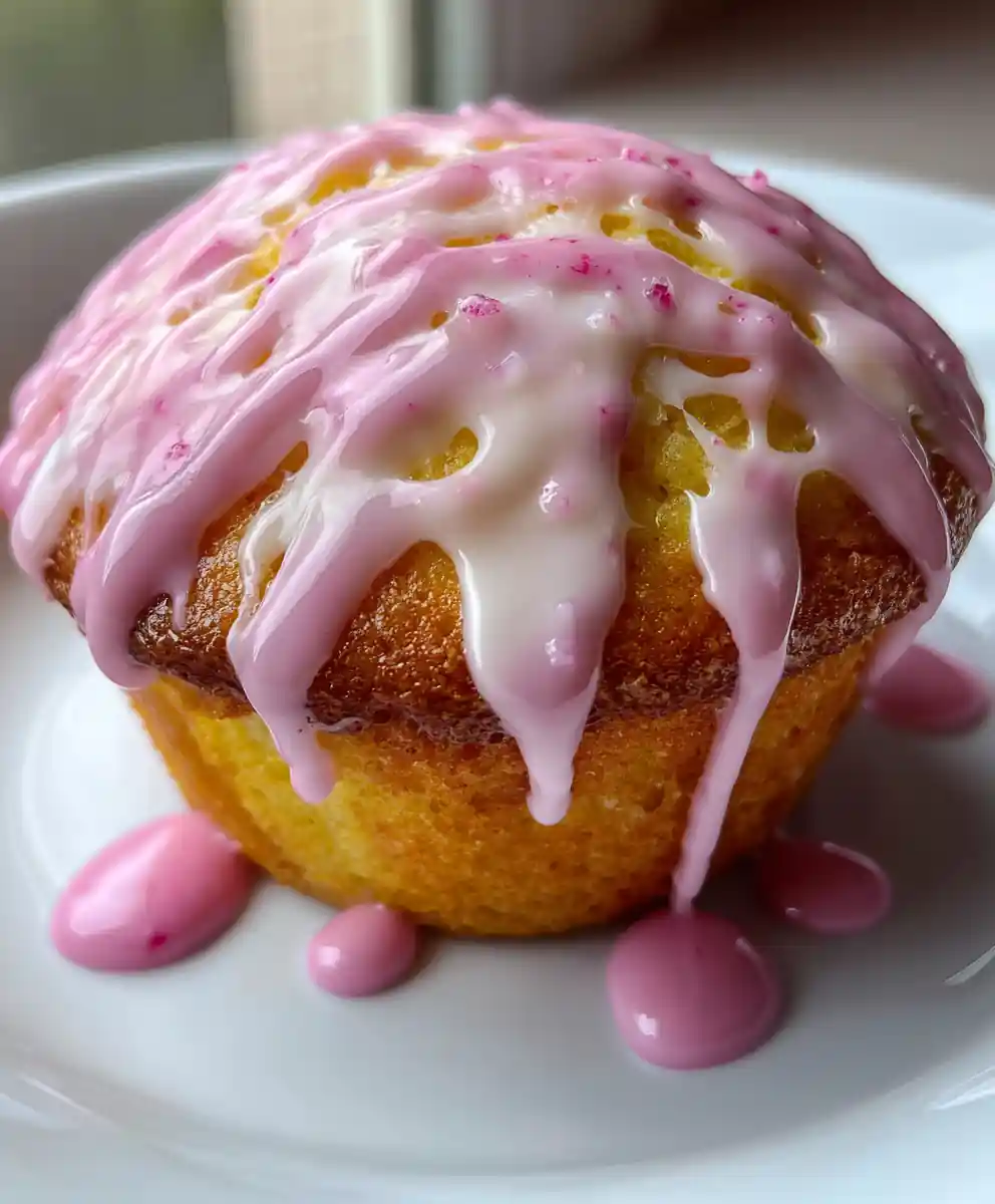 vanilla glaze recipe Pink Hibiscus Drizzle