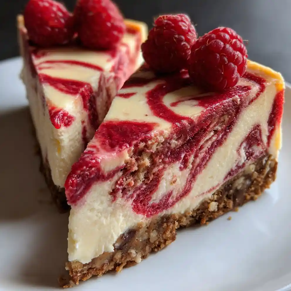 Vegan Cheesecake Recipe Raspberry Marble Swirl 1760553798.2499318