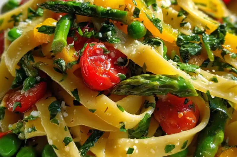 Vegetable Pasta Recipe Primavera Confetti Ribbons 1761870430.7066777