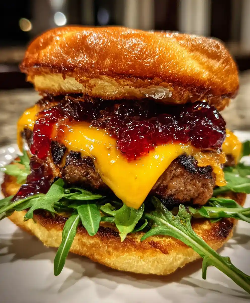venison burger recipe Cranberry Onion Jam