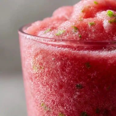 Watermelon Smoothie Recipe With Deep Pink And Mint Speckles 1761287150.5987012