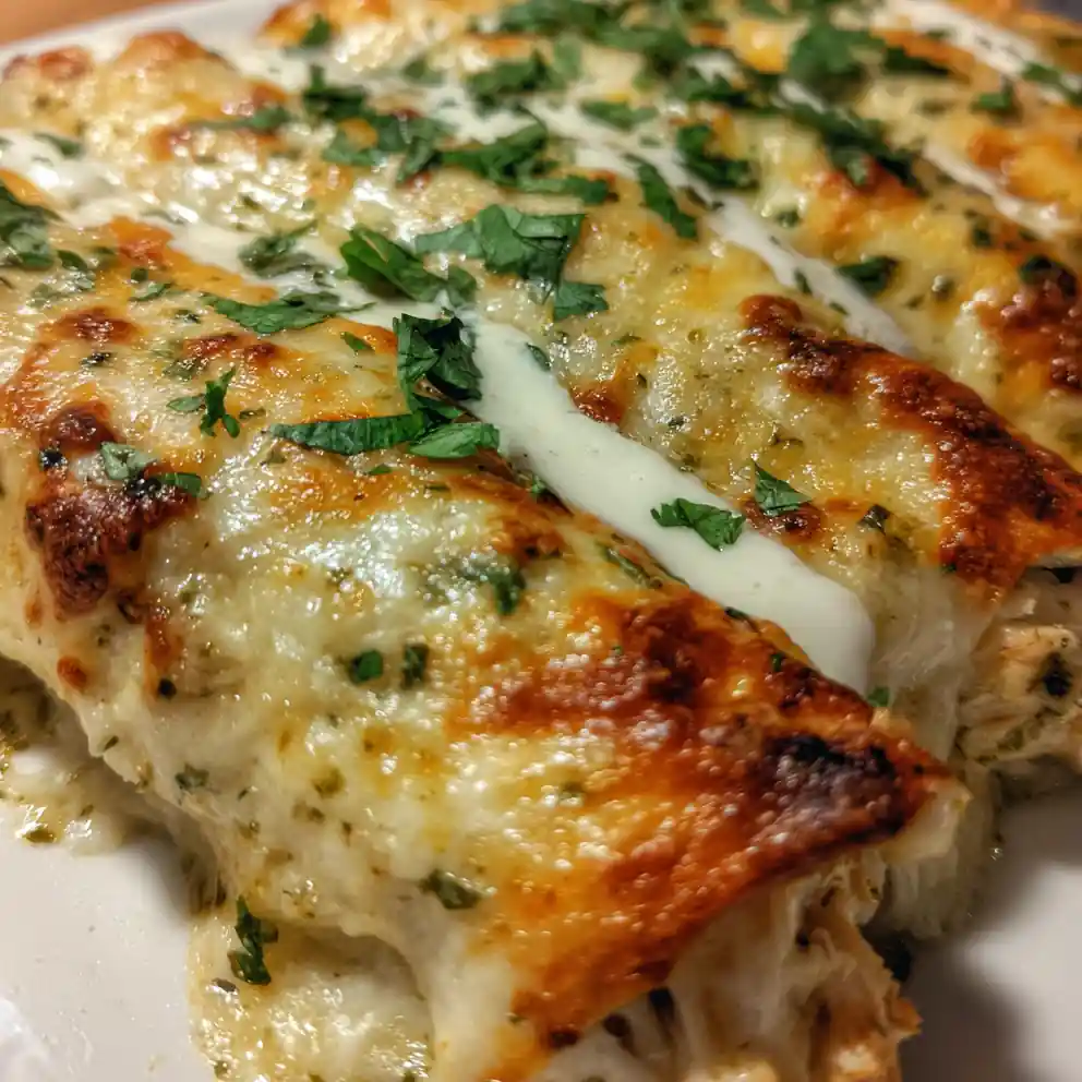 White Chicken Enchilada Recipe Salsa Verde Swirl And Crema 1760375709.113365