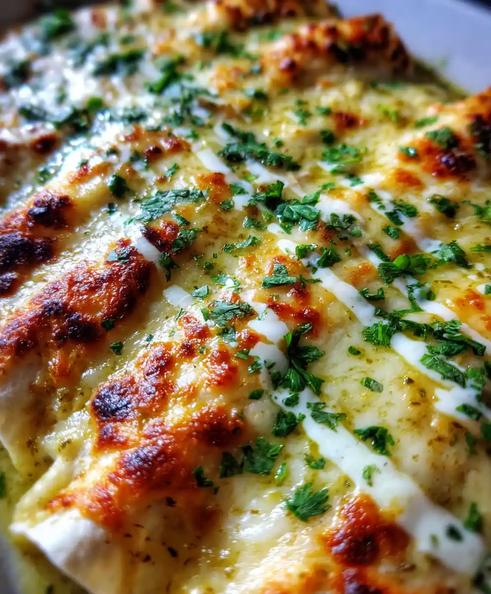 white chicken enchilada recipe Salsa Verde Swirl And Crema