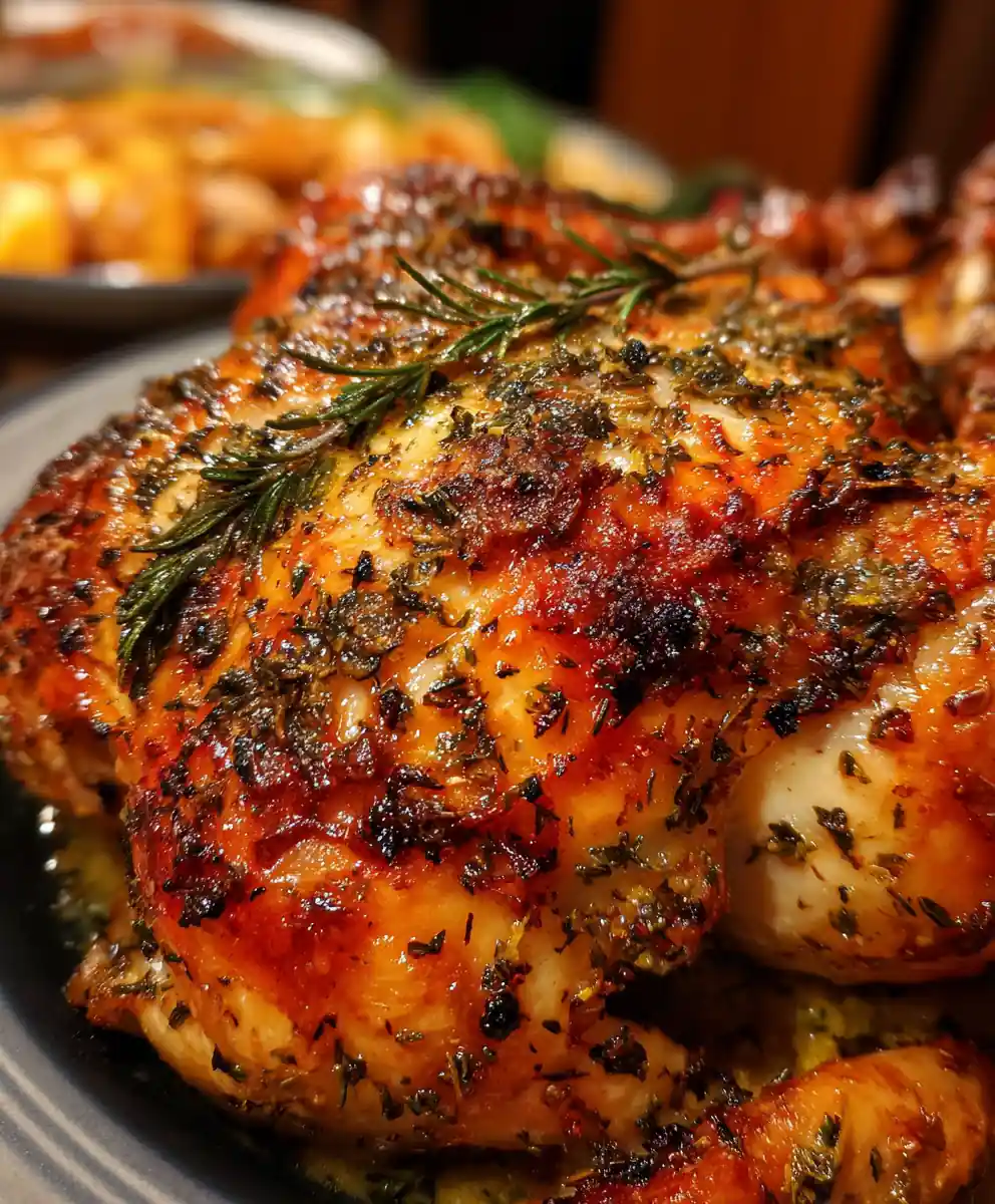 best roasted chicken recipe Paprika Skin With Herb Oil