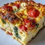 Breakfast Bake Recipe Tomato Spinach And Feta Layered 1762524077.7490518