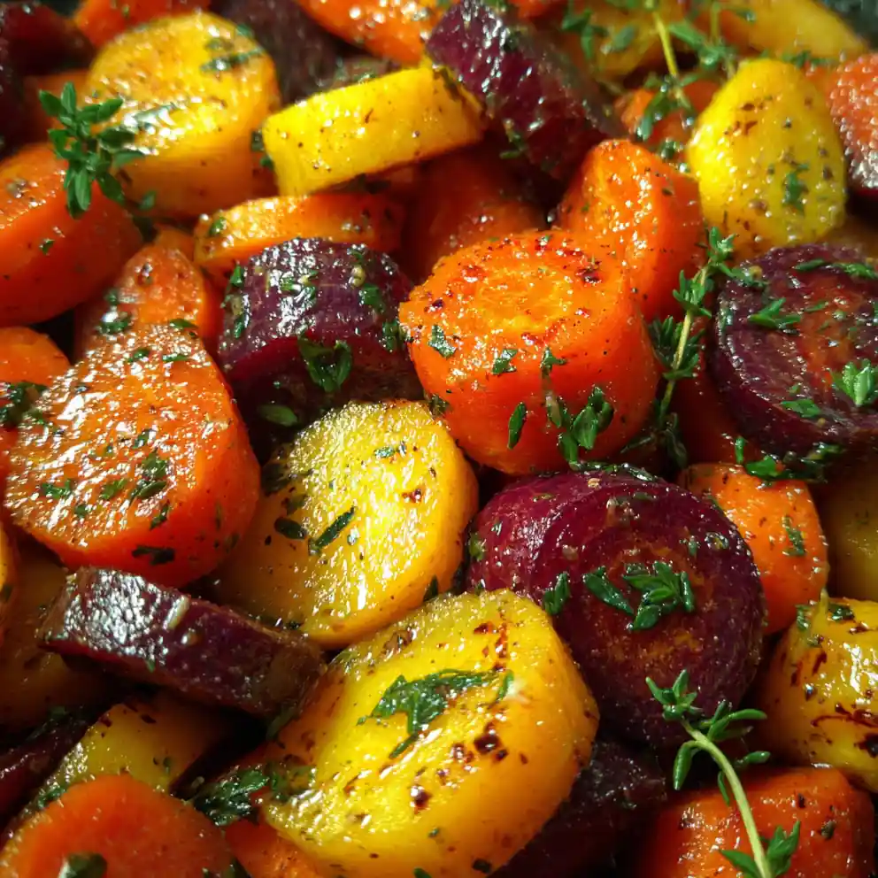 carrot recipe ideas Glazed Rainbow Medley