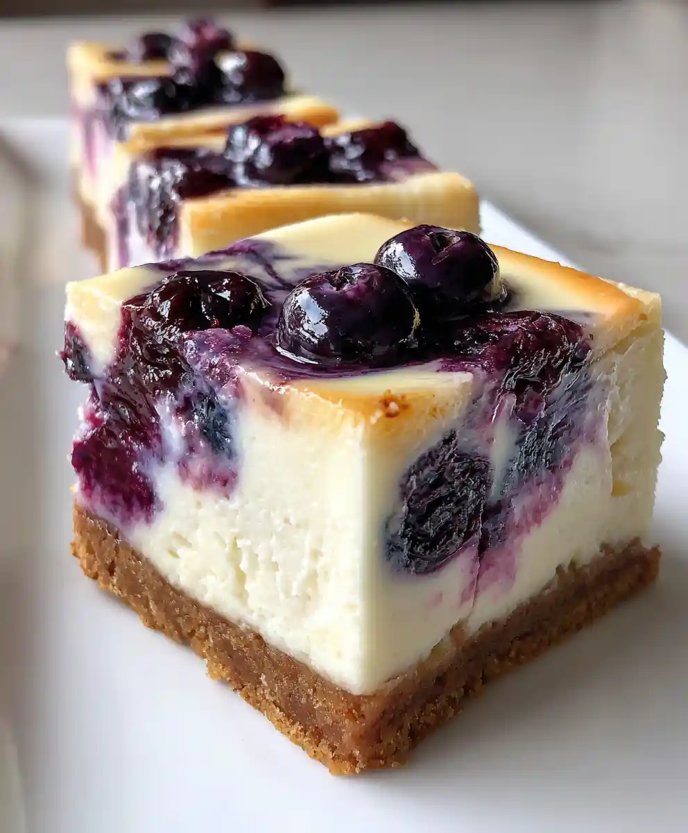 cheesecake bites recipe Blueberry Marble Squares