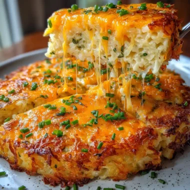 Cheesy Hashbrown Casserole Recipe Cheddar Melt With Chive Sprinkle 1762693979.2616029