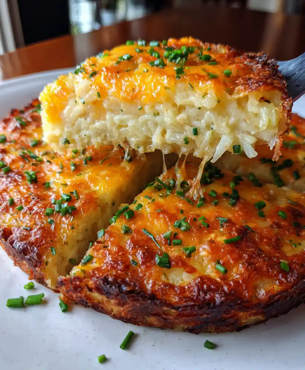 cheesy hashbrown casserole recipe Cheddar Melt With Chive Sprinkle