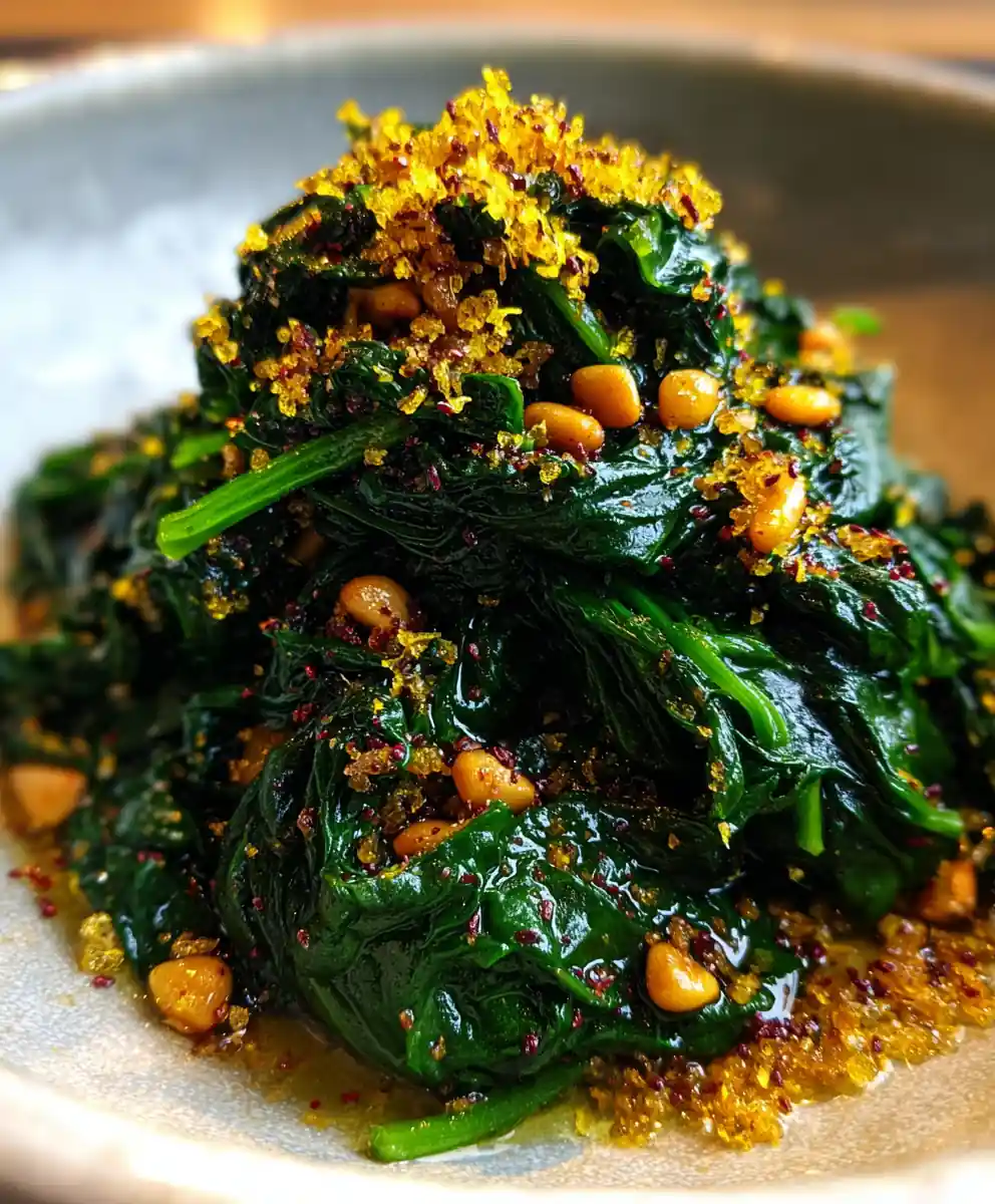cooked spinach recipe