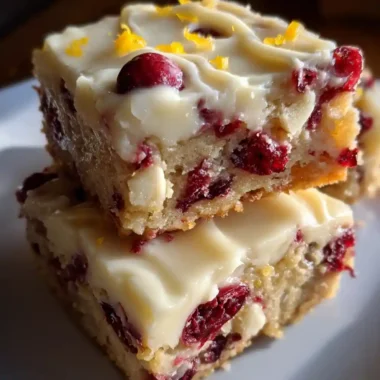 Cranberry Bliss Bars Recipe White Chocolate Cranberry Squares 1762082140.3448615
