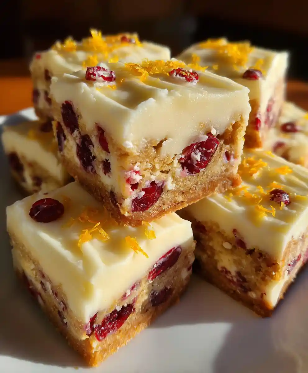 cranberry bliss bars recipe White Chocolate Cranberry Squares