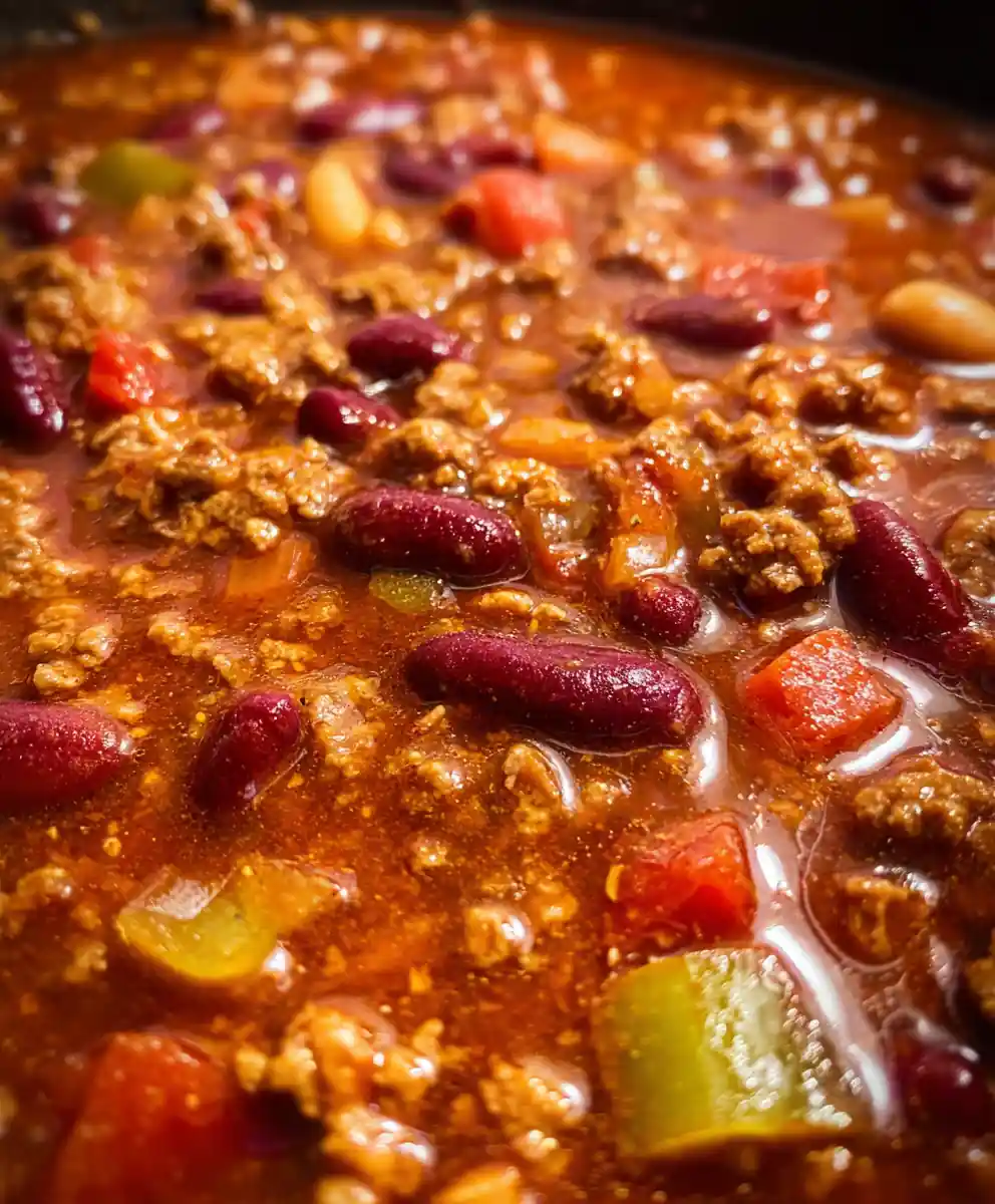 easy chili recipe with beans Brick Red Homestyle
