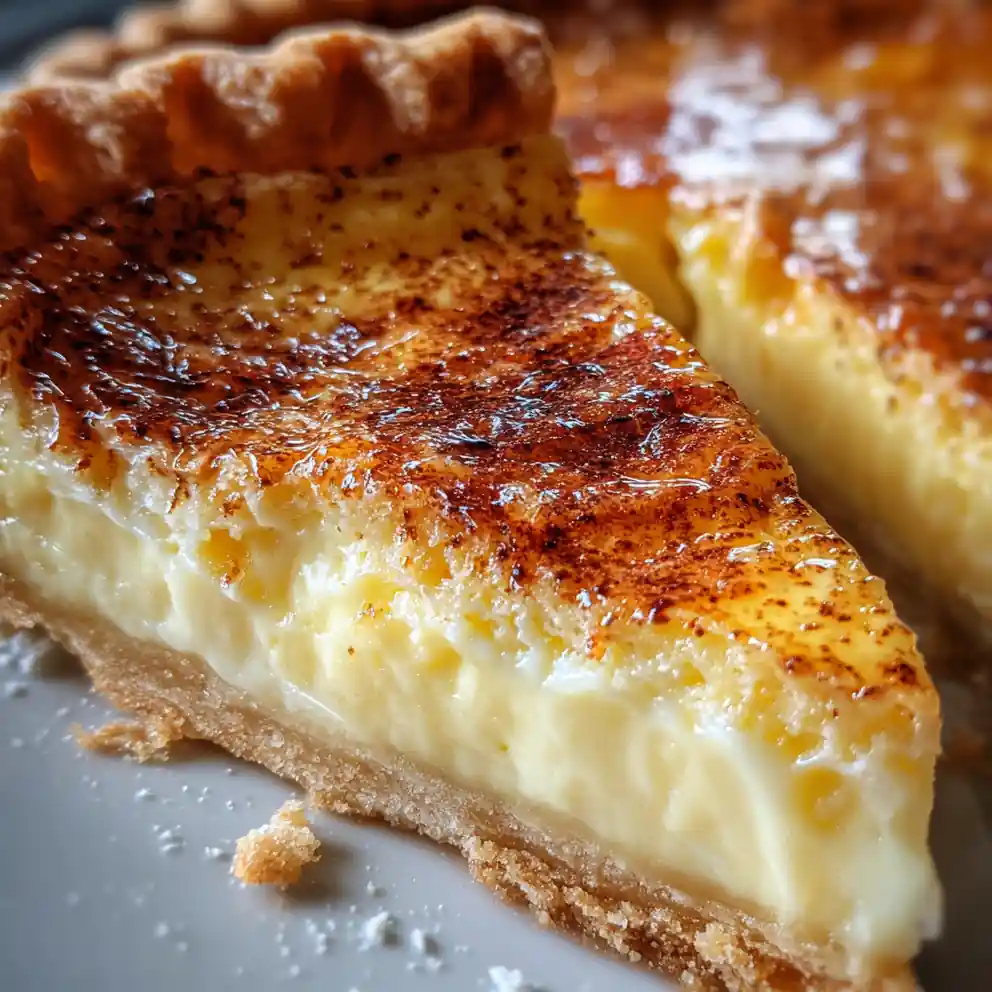egg pie recipe Golden Custard With Nutmeg Dust