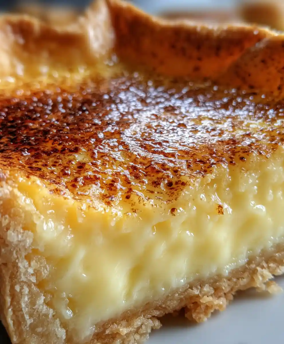 egg pie recipe Golden Custard With Nutmeg Dust