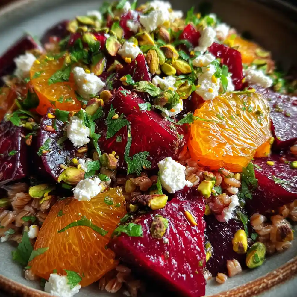 farro salad recipe Roasted Beet and Citrus