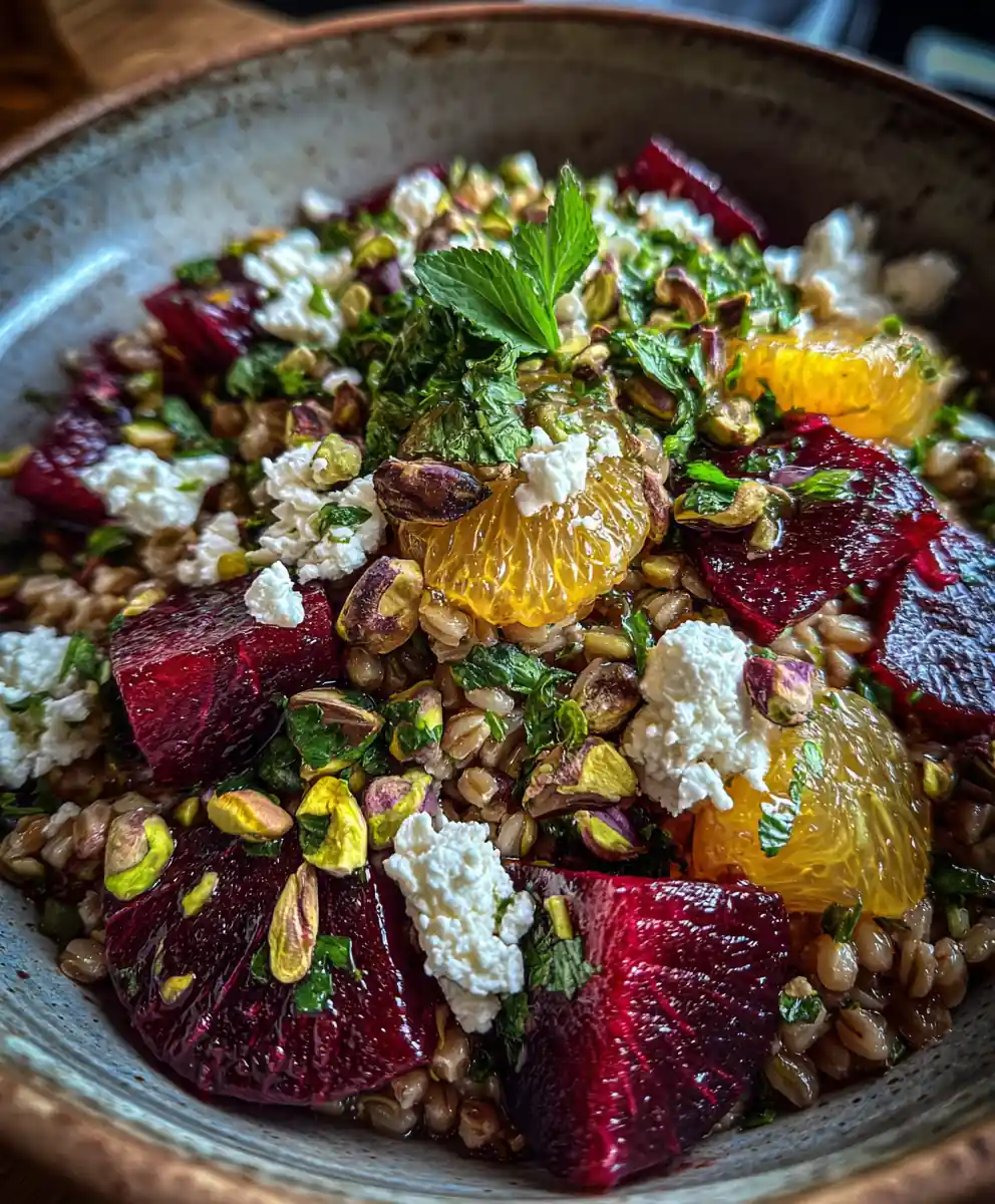 farro salad recipe Roasted Beet and Citrus