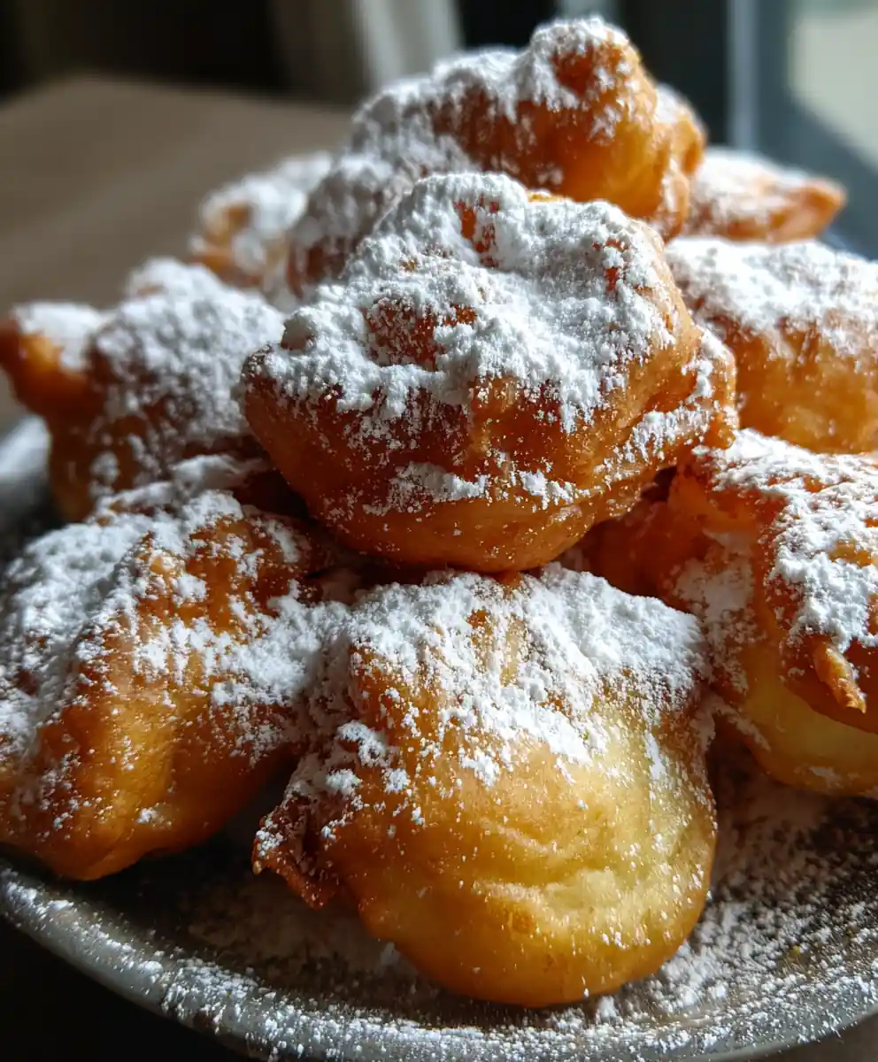 fried dough recipe Powdered Sugar Snowfall