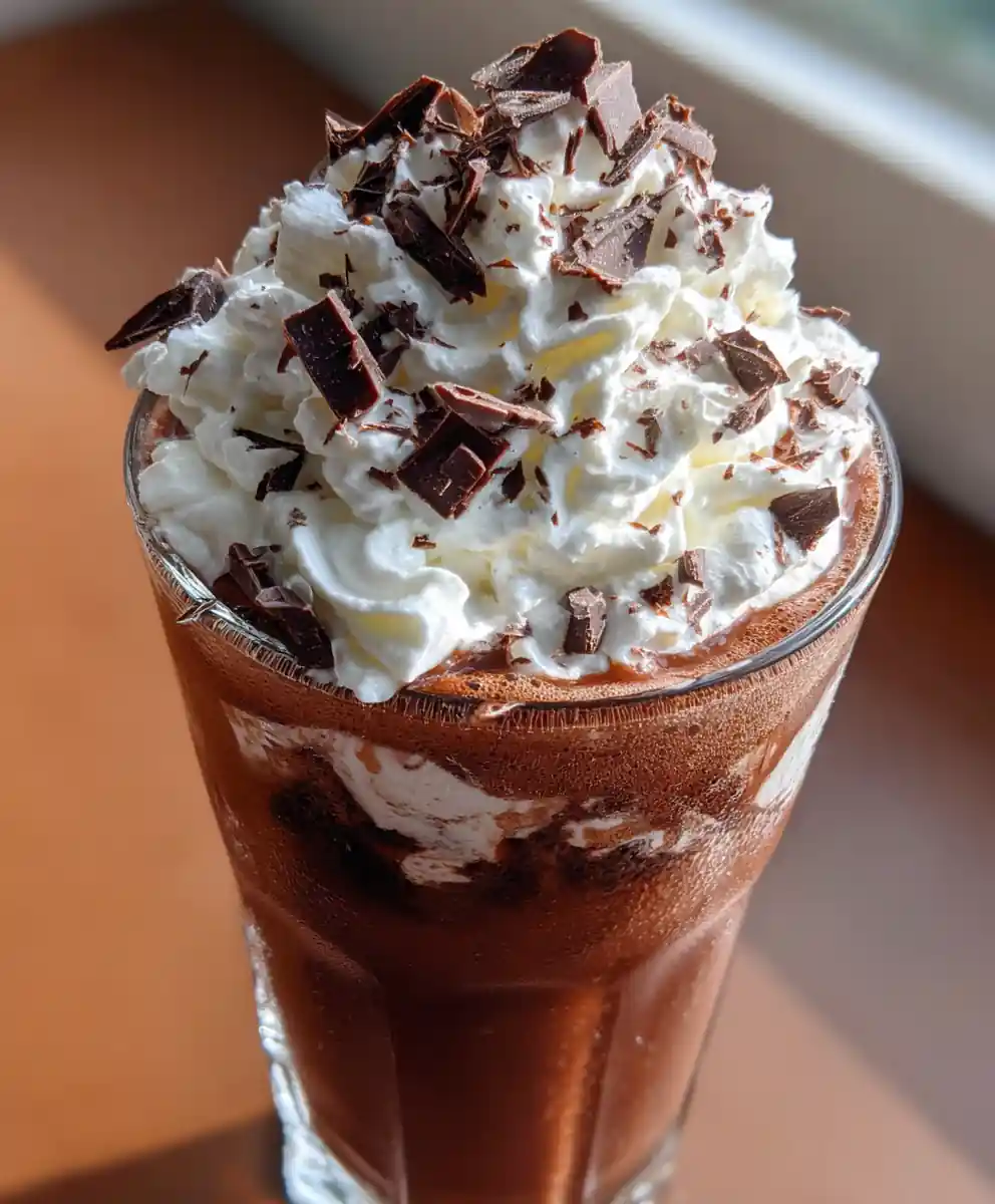 frozen hot chocolate recipe Whipped Cream and Cocoa Shards