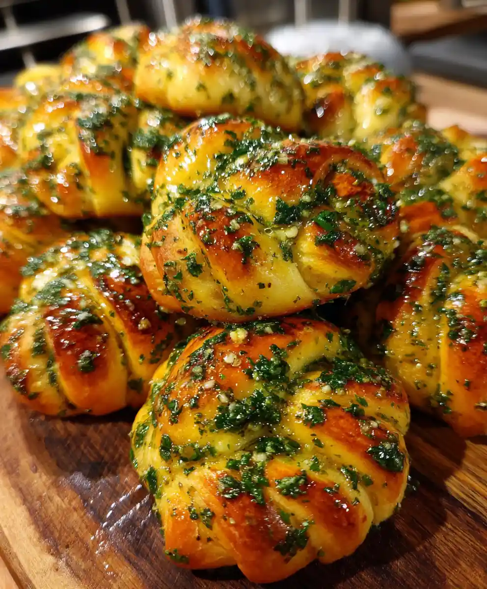 garlic knot recipe Parsley Butter Shine
