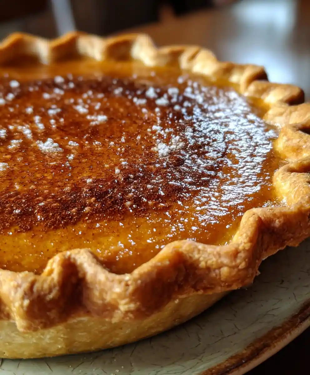 hoosier pie recipe Butterscotch Stripe With Nutmeg Dust