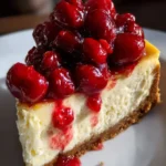 New York Style Cheesecake Recipe Cherry Topping With Vanilla Bean 1762514229.1553082
