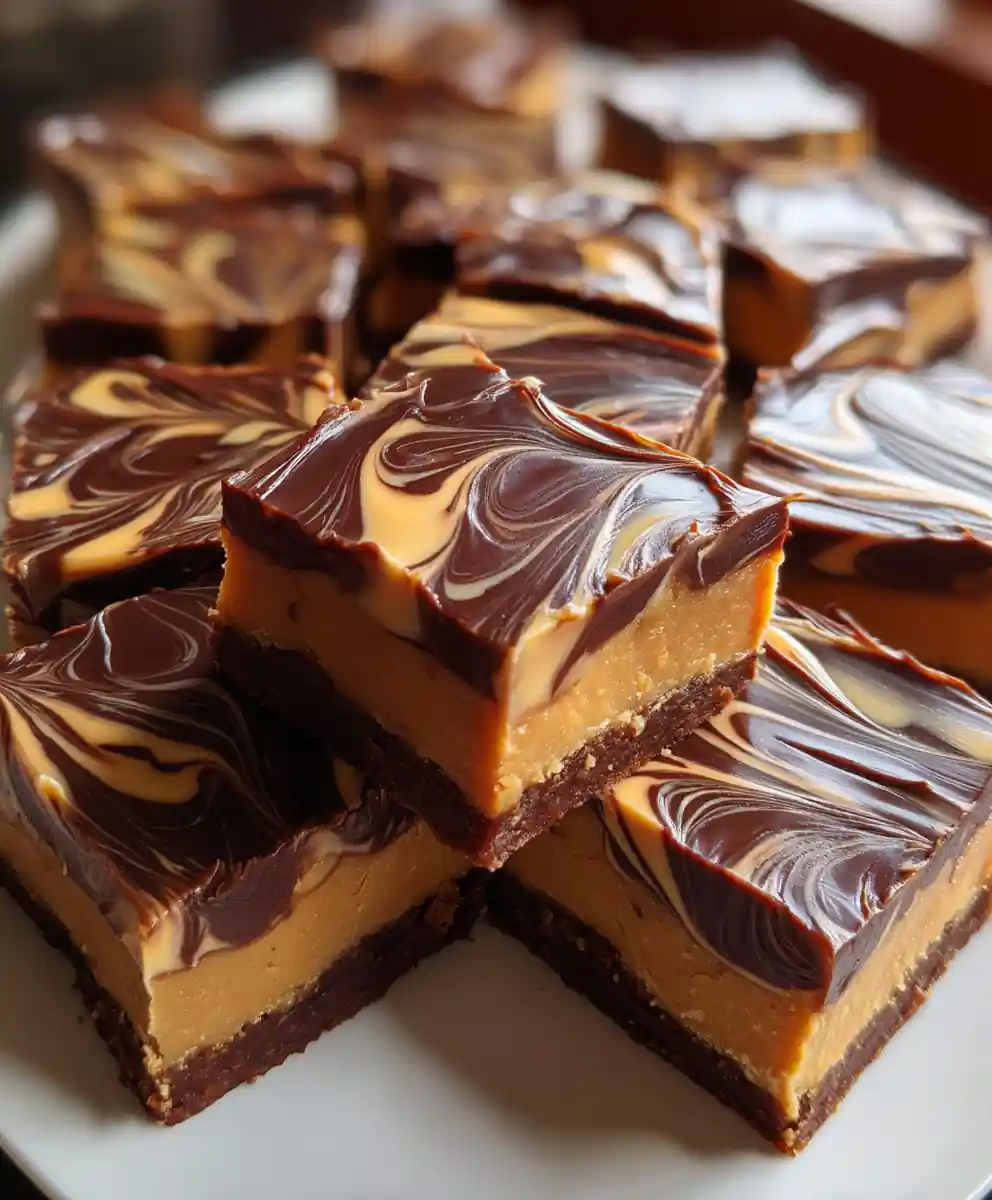 pb fudge recipe Peanut Butter Swirl Squares